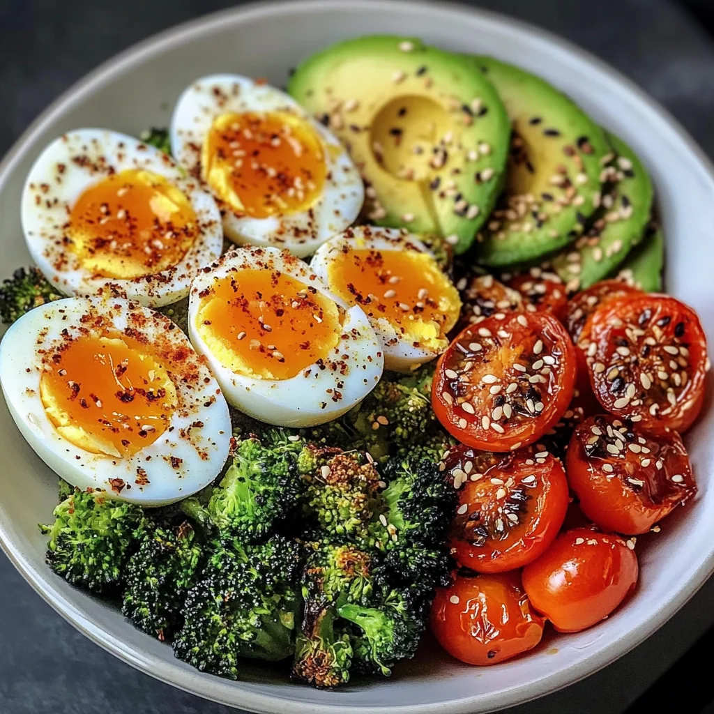 Avocado, Egg & Roasted Veggie Bowl