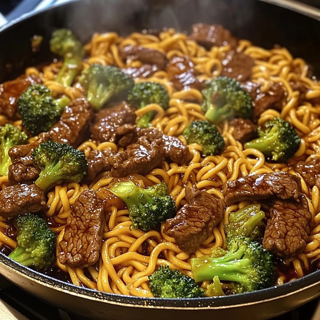 Beef, Broccoli & Noodle Stir-Fry