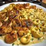 Cheesy Garlic Cajun Chicken Tortellini with Velveeta Cream Sauce