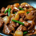 Chinese Beef Stir Fry with Caramelized Onions