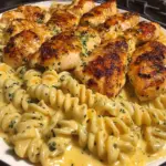 Creamy Garlic Butter Chicken with Twisted Cheddar Pasta