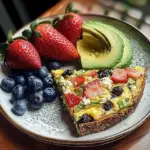 Garden Frittata Plate with Avocado Toast & Fresh Berries