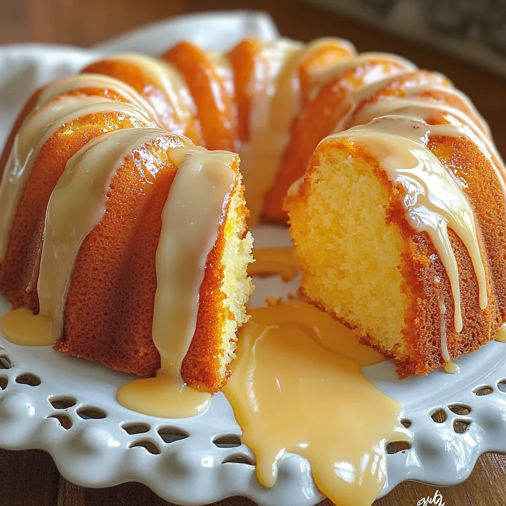Orange Velvet Pound Cake