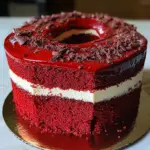 Red Velvet Pound Cake with Cream Cheese Glaze