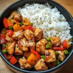 Teriyaki Chicken Stir-Fry with Steamed Rice