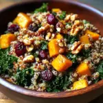 Autumn Harvest Grain Salad with Cranberries