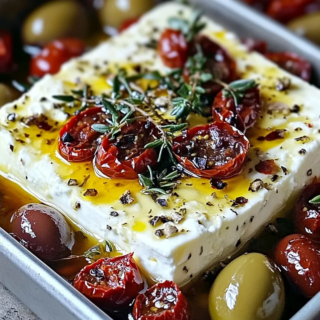 Baked Feta with Olives & Sun-Dried Tomatoes: An Incredible 5-Star Recipe
