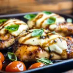 Balsamic Baked Chicken Breast with Mozzarella Cheese Recipe
