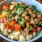 Cauliflower Rice Turkey Bowl
