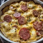 Classic Crockpot Pierogi Casserole with Kielbasa - loudasrecipes