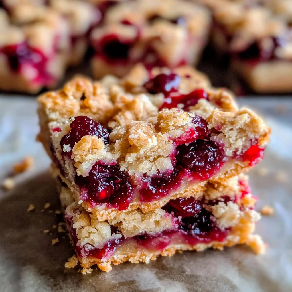 Cranberry Shortbread Bars