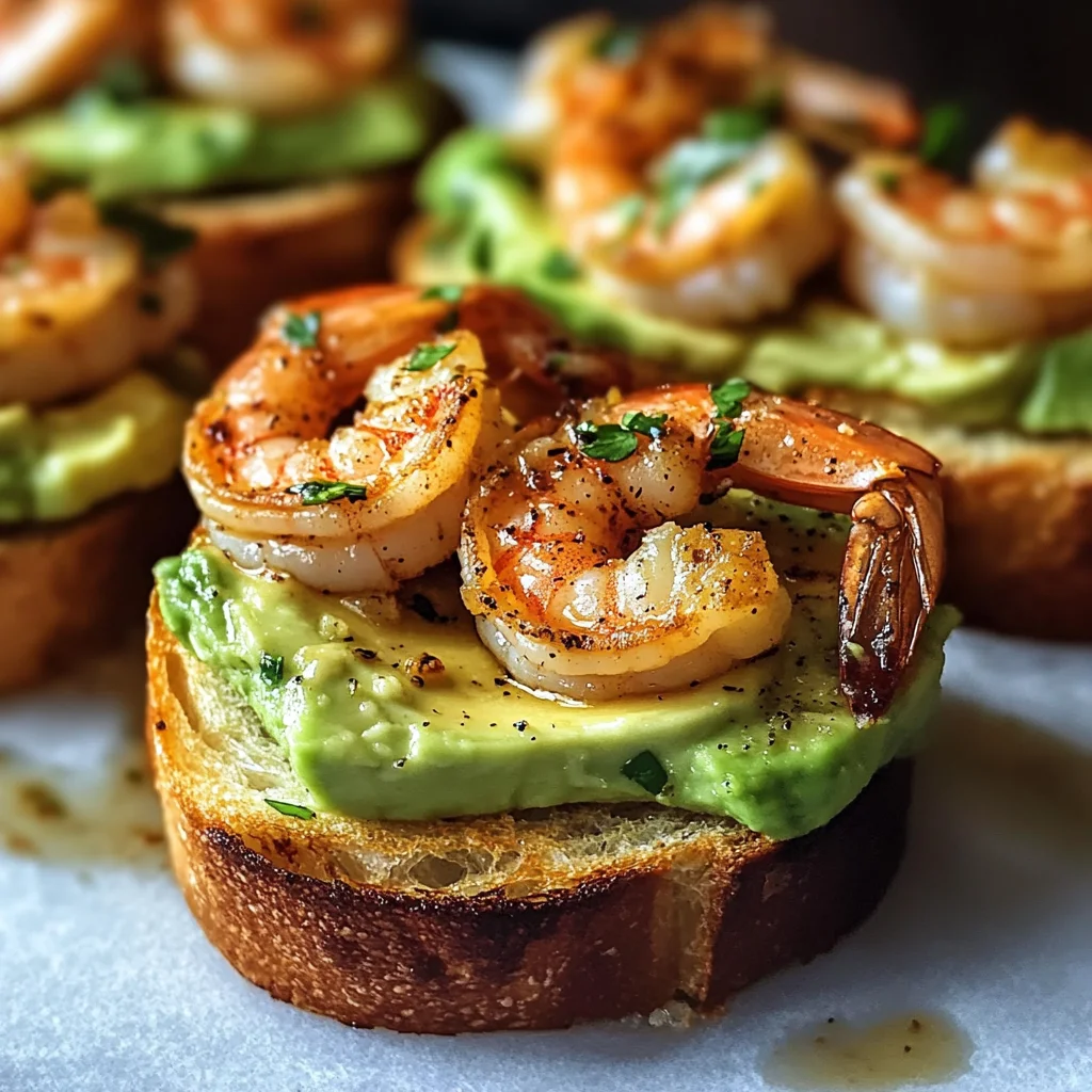 Garlic Shrimp Crostini with Avocado: A Flavorful Bite-Sized Delight