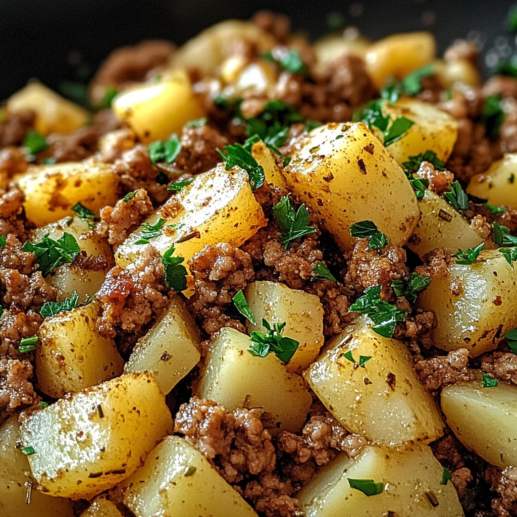 Ground turkey with potatoes