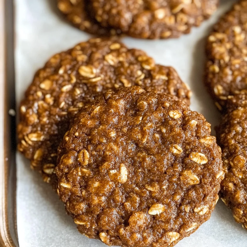 Healthy Gingerbread Oatmeal Breakfast Cookies