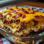 Low-Carb turkey Bacon Cheeseburger Casserole – Easy Keto Family Dinner