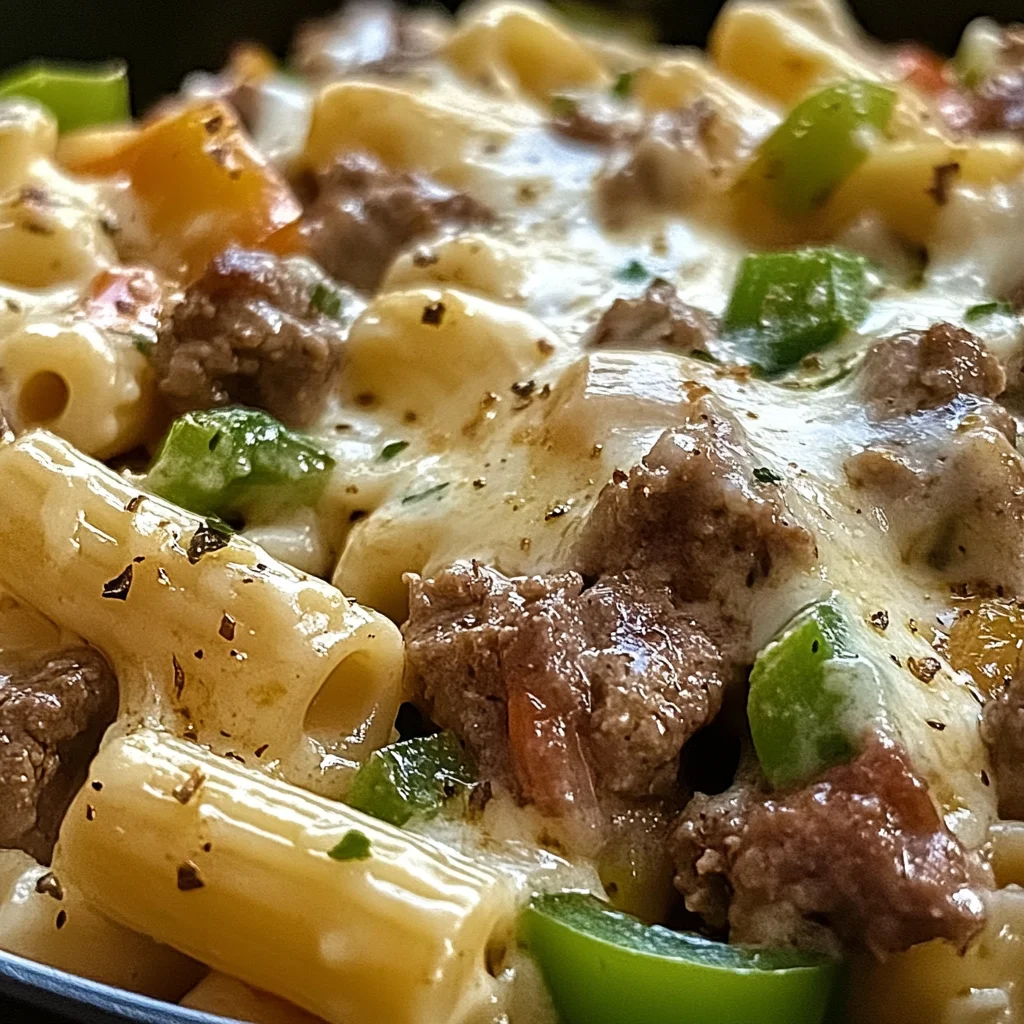 Philly Cheesesteak Pasta