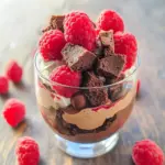 Raspberry Brownie Parfaits