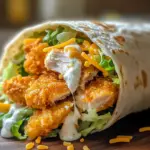 crispy chicken ranch snack wrap
