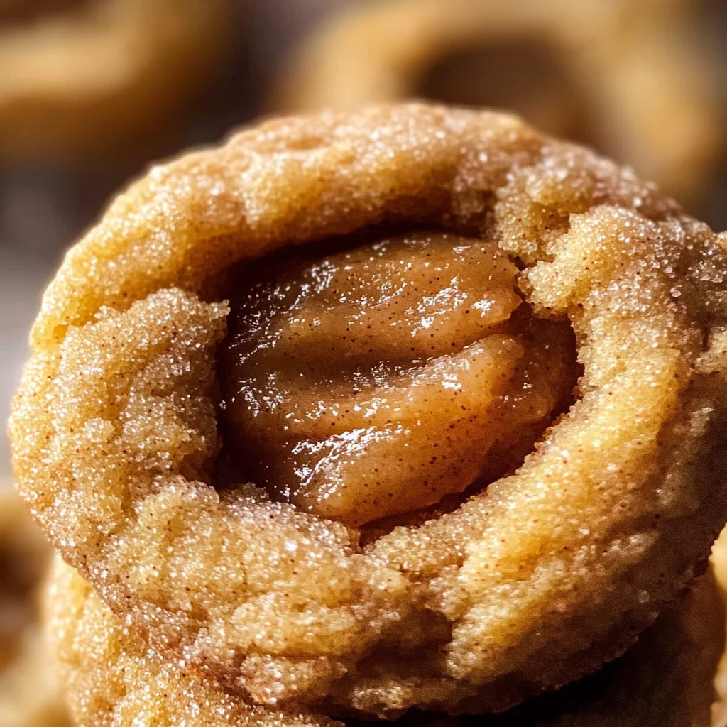 Apple Butter Snickerdoodle Cookies