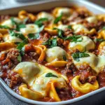 Beefy Tortellini Bake