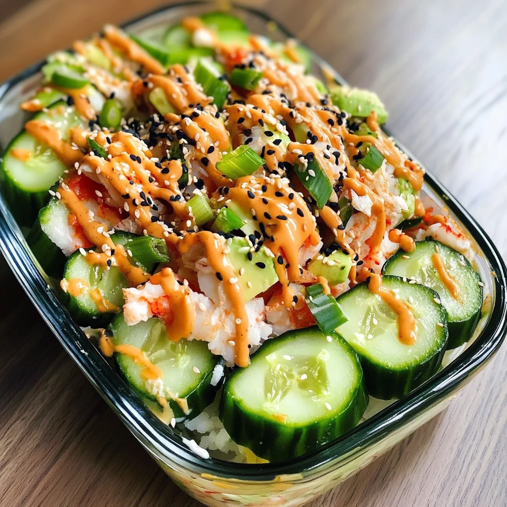 California Roll Cucumber Salad