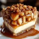 Caramel Apple Cheesecake Dream Pie will wow guests!