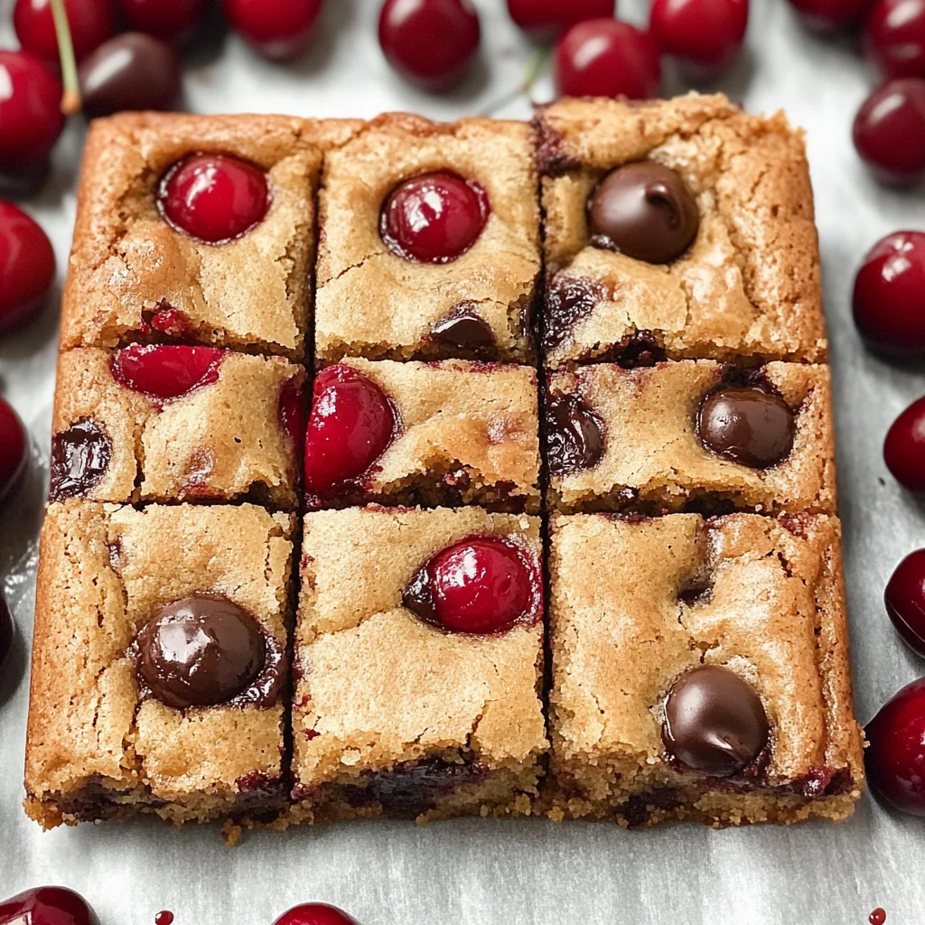 Cherry Chocolate Chip Blondies