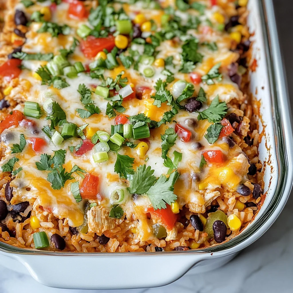 Chicken Burrito Casserole