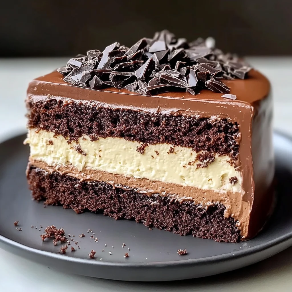 Chocolate Mousse Layer Cake