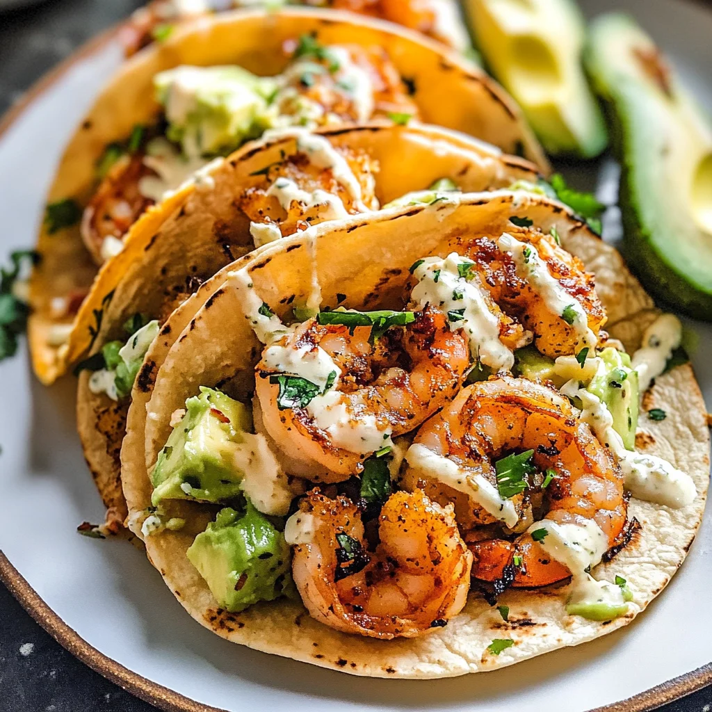 Cilantro Lime Shrimp Tacos with Creamy Slaw