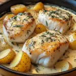 Cod & Potatoes in Rosemary Cream Sauce