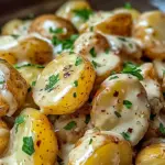 Creamy Garlic Baby Potatoes