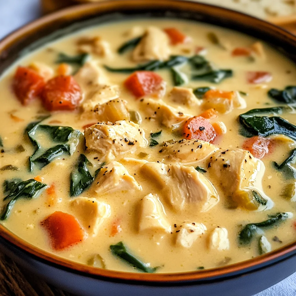 Creamy Tuscan Chicken Soup