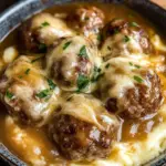 Crock Pot French Onion Meatballs