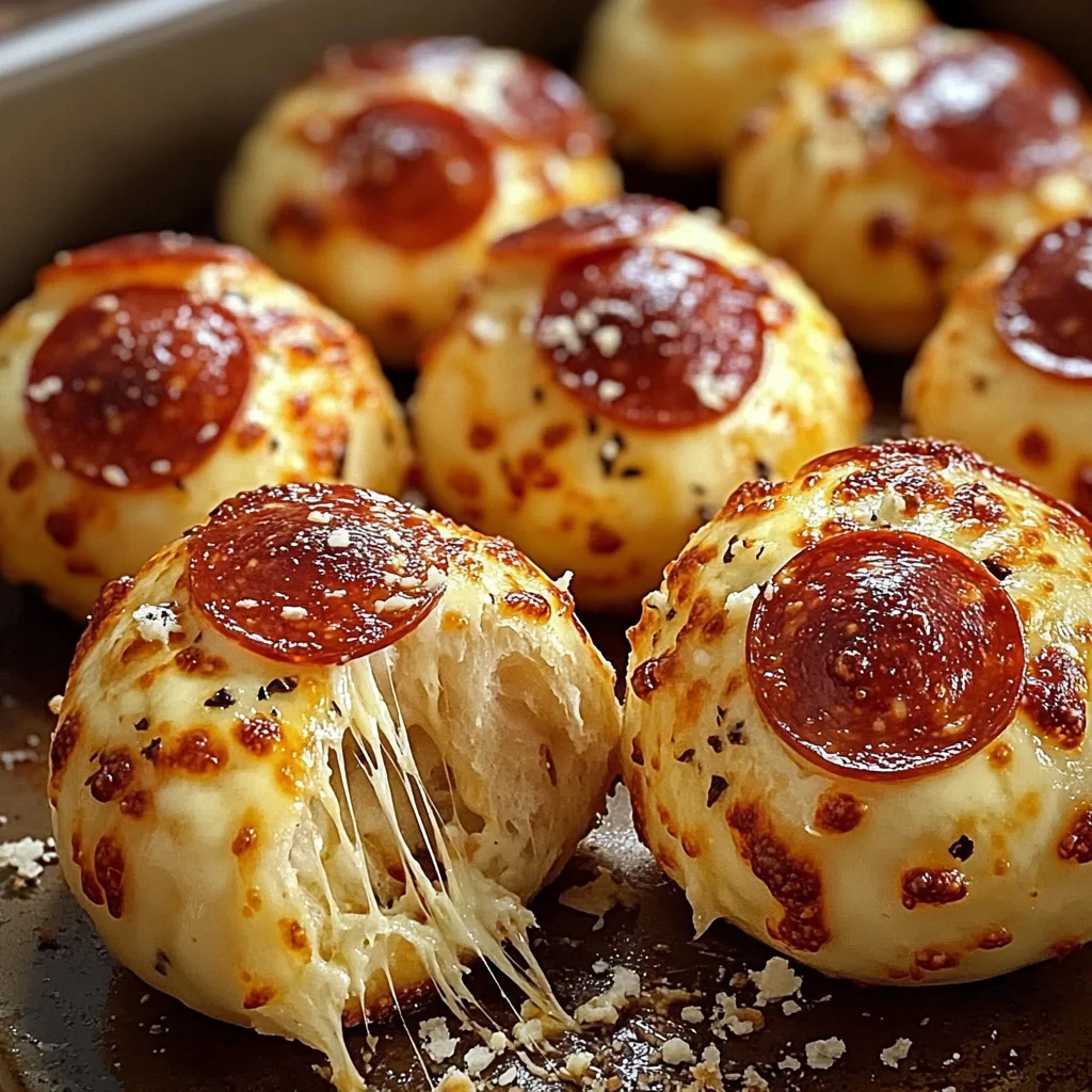 Easy Pepperoni Pizza Bombs