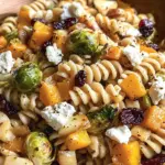 Fall Pasta Salad with Butternut Squash and Brussels
