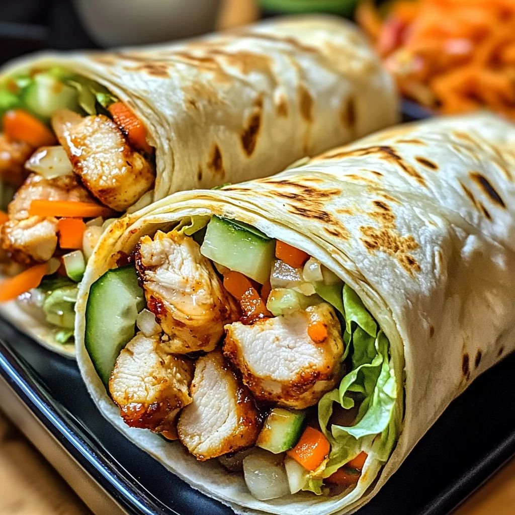 Firecracker Chicken Wraps