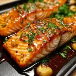 Garlic Butter Honey Baked Salmon