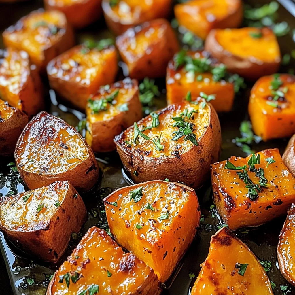 Garlic Butter Roasted Sweet Potatoes: A Delicious and Easy Recipe