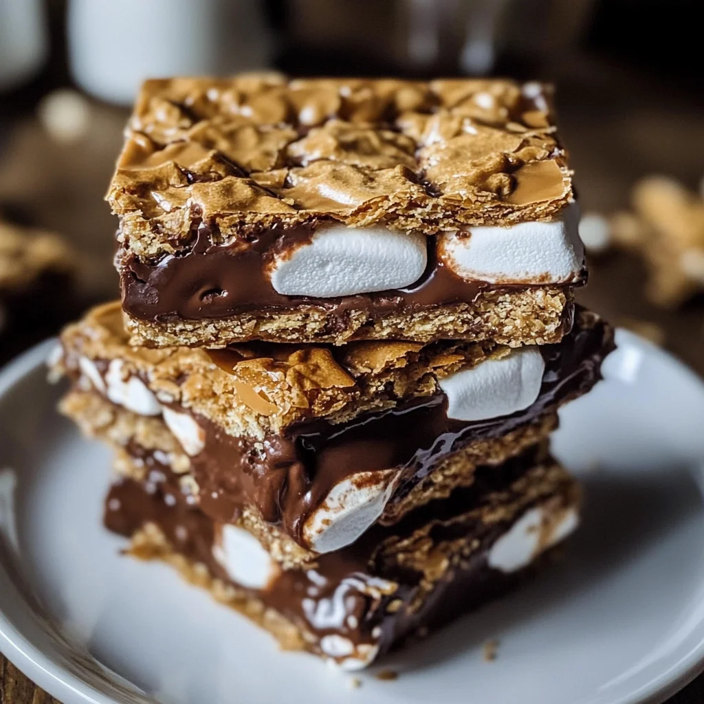 Golden Grachicken hams S'Mores Bars