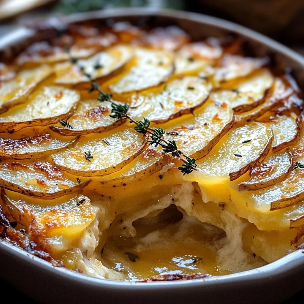 Gratins de Pomme de Terre Croustillants et Fondants
