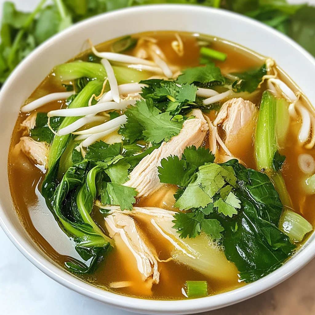 Hearty Bokchoy Chicken Soup