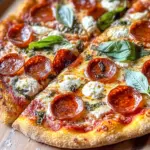 Hot Honey Pepperoni Ricotta Pizza : Sweet and Spicy