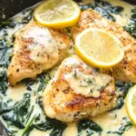 Lemon Parmesan Spinach Chicken