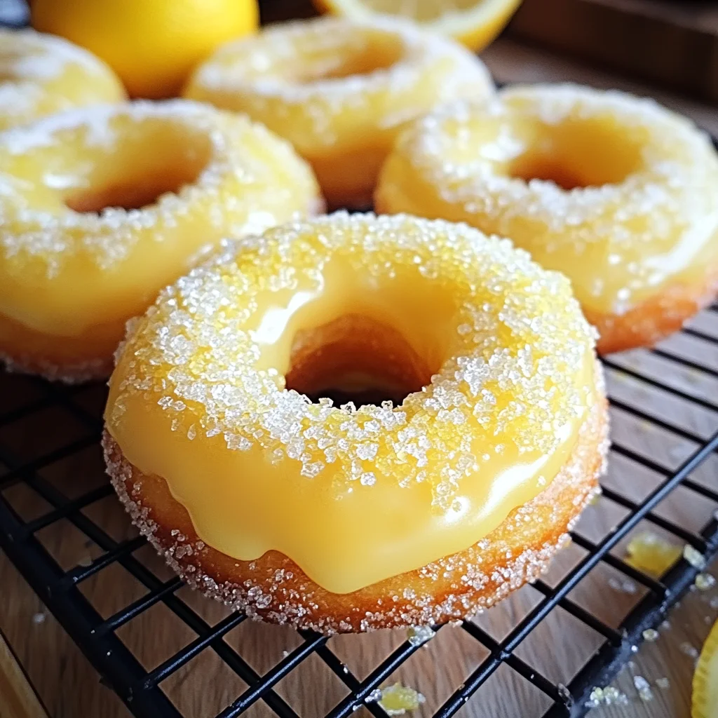 Lemon Sugar Baked Donuts