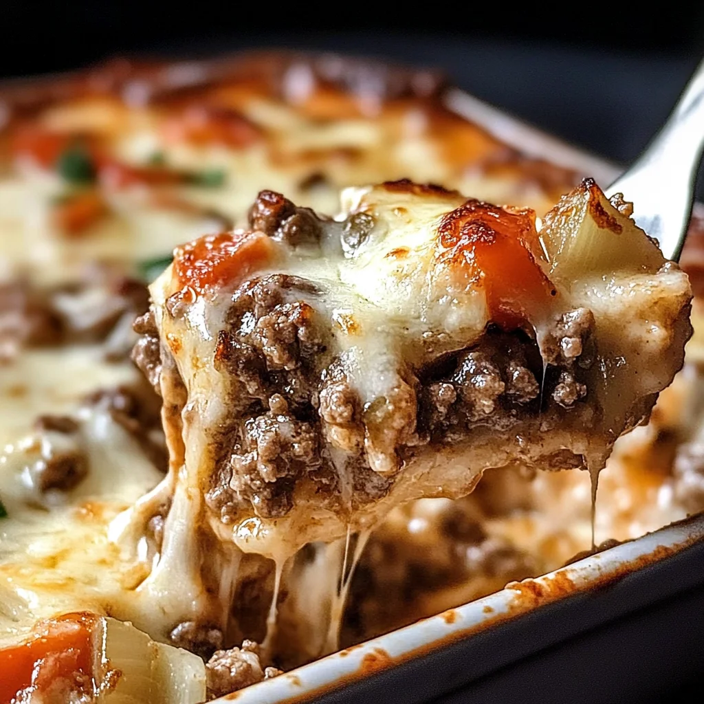 Low Carb Philly Cheesesteak Casserole