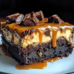 Milky Way Caramel Cheesecake Brownies