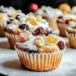 Moist Christmas Stollen Muffins