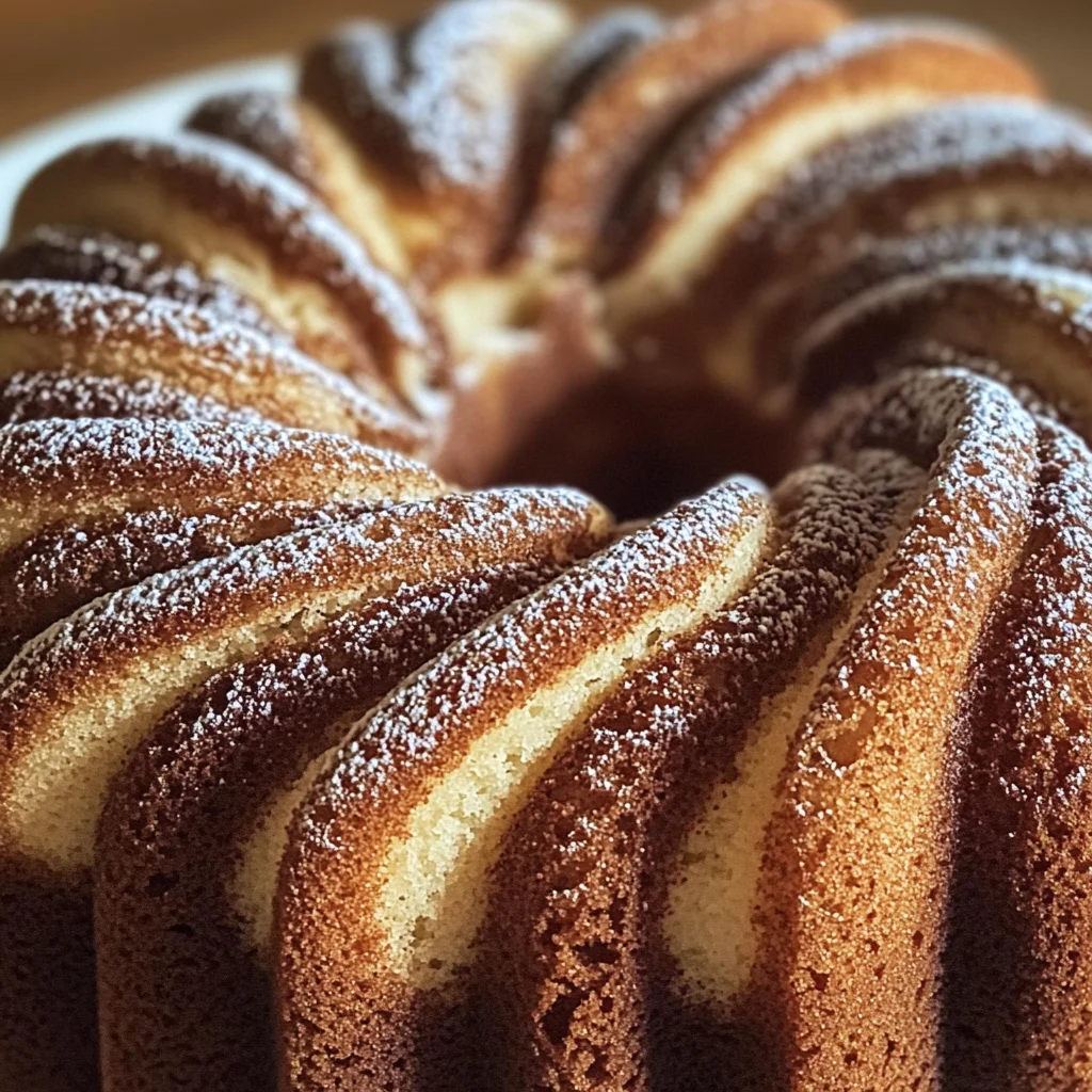 Moist Cinnamon Swirl Bundt Cake Recipe