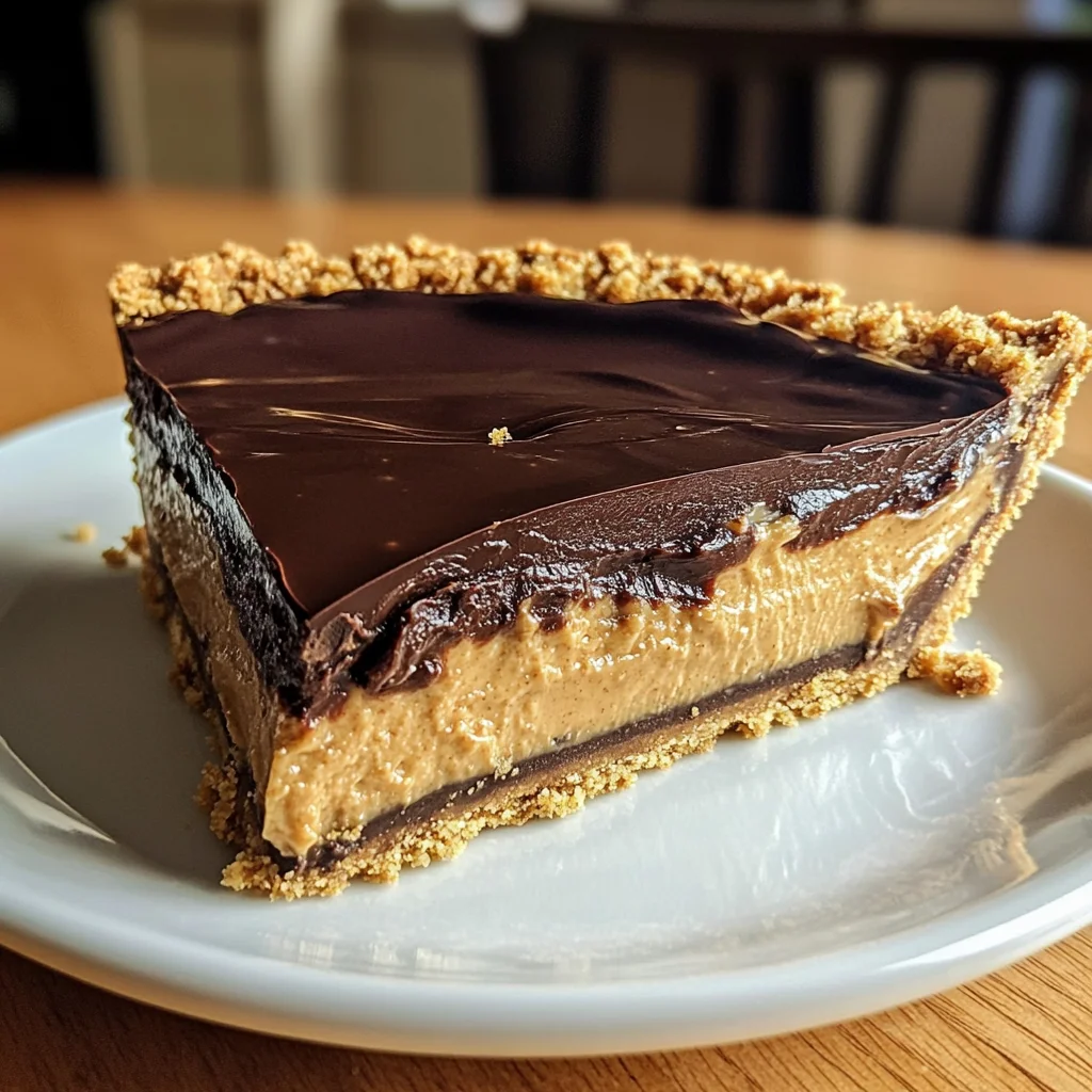 No-Bake Chocolate Peanut Butter Pie: 4 Hour Delight